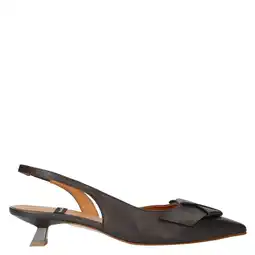 Wehkamp Angel Alarcon leren slingback pumps donkerbruin aanbieding