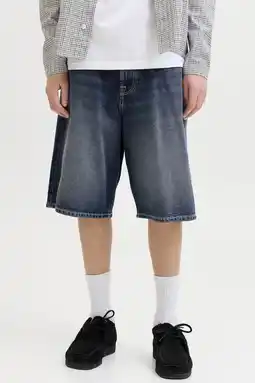 Wehkamp JACK & JONES JUNIOR baggy fit denim short - donkerblauw aanbieding