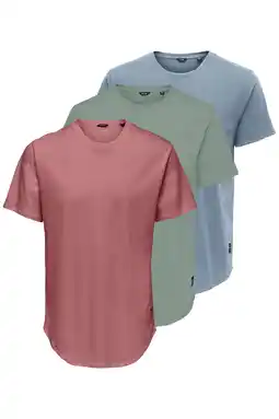 Wehkamp ONLY & SONS T-shirt ONSMATT (set van 3) - multi aanbieding