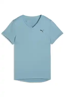 Wehkamp Puma sportshirt Tad Essential Vneck licht blauw aanbieding