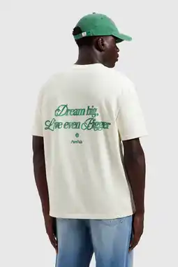 Wehkamp Pure Path relaxed T-shirt met backprint ecru aanbieding