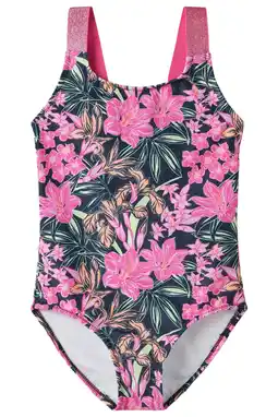 Wehkamp NAME IT KIDS badpak NKFZERIA roze/donkerblauw aanbieding