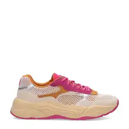 Wehkamp Scotch & Soda Celest chunky suède sneakers beige/roze aanbieding