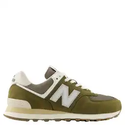 Wehkamp New Balance 574 suède sneakers olijfgroen aanbieding