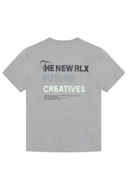 Wehkamp Rellix T-shirt met backprint grijs aanbieding