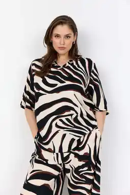 Wehkamp Wasabiconcept top met zebraprint ecru aanbieding