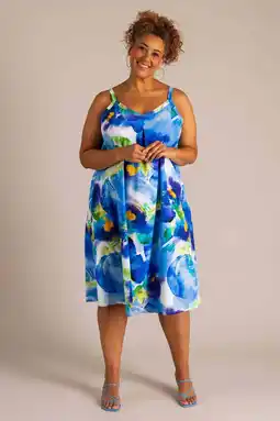 Wehkamp Colletta zomerjurk blauw aanbieding