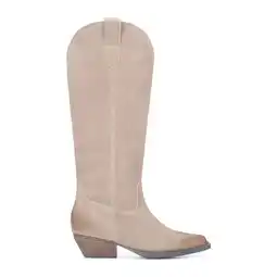 Wehkamp PS Poelman Dana suède cowboylaarzen beige aanbieding