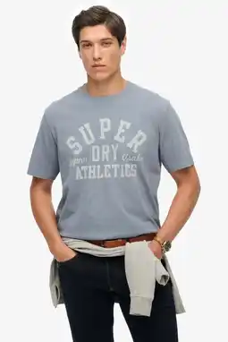 Wehkamp Superdry relaxed T-shirt grijsblauw aanbieding
