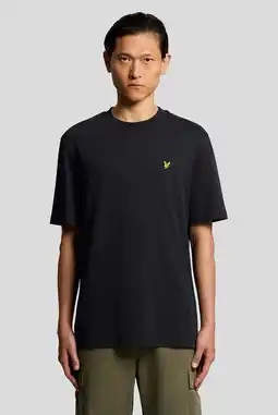 Wehkamp Lyle & Scott regular T-shirt zwart aanbieding
