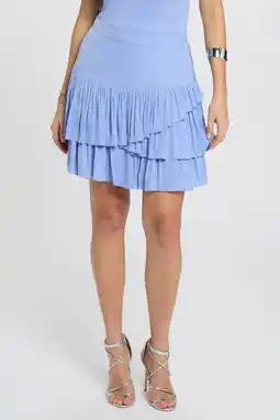 Wehkamp Morgan mini rok lichtblauw aanbieding