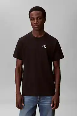 Wehkamp CALVIN KLEIN JEANS regular T-shirt zwart aanbieding