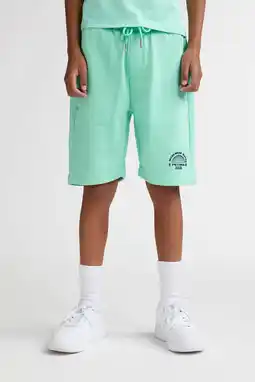 Wehkamp Petrol Industries regular sweatshort mintgroen aanbieding