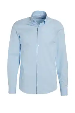 Wehkamp Calvin Klein slim fit overhemd calm blue aanbieding
