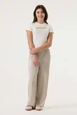 Wehkamp Garcia straight casual broek beige aanbieding
