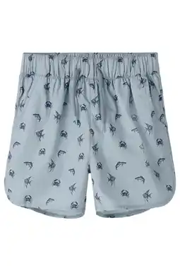 Wehkamp LIL' ATELIER MINI zwemshort met all over print blauw aanbieding