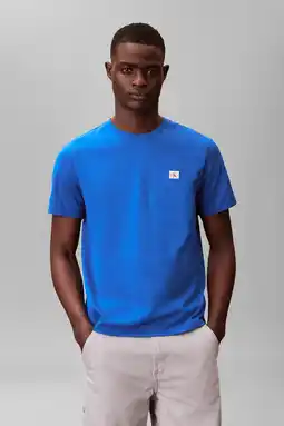 Wehkamp CALVIN KLEIN JEANS regular T-shirt blauw aanbieding