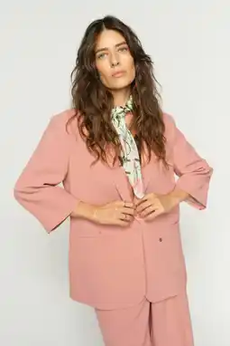 Wehkamp Mos Mosh regular blazer lichtroze aanbieding