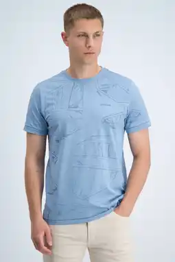 Wehkamp GABBIANO regular fit T-shirt met print - blauw aanbieding