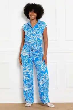 Wehkamp LOLALIZA gebloemde jumpsuit - lichtblauw aanbieding