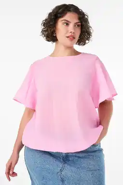 Wehkamp Zizzi blousetop Plus Size - roze aanbieding