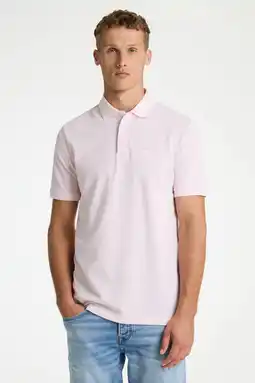 Wehkamp CHASIN' regular polo lichtroze aanbieding