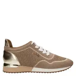 Wehkamp La Strada sneakers met glitters lichtbruin/goud aanbieding