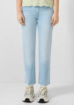 Wehkamp QS slim fit jeans light blue denim aanbieding