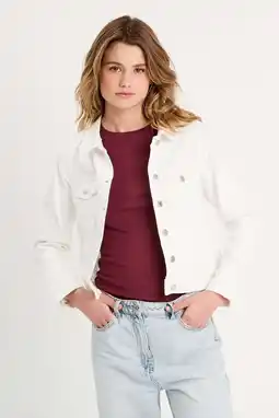 Wehkamp Cache Cache denim spijkerjas ecru aanbieding