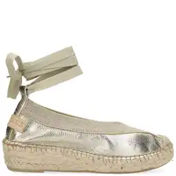 Wehkamp Shabbies Amsterdam leren espadrilles goud aanbieding