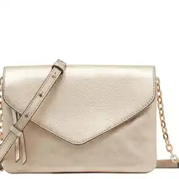Wehkamp Caroll leren crossbody tas goudkleurig aanbieding