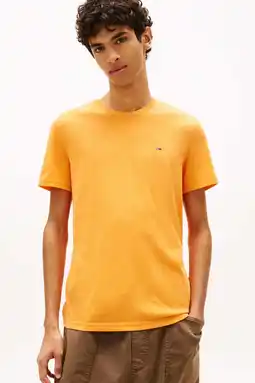 Wehkamp Tommy Jeans slim T-shirt oranje aanbieding