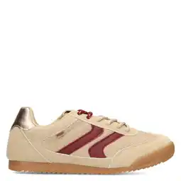 Wehkamp POSH by Poelman Skye sneakers beige/bordeaux aanbieding