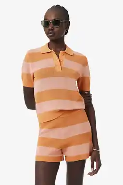 Wehkamp Lacoste gestreept T-shirt - oranje aanbieding