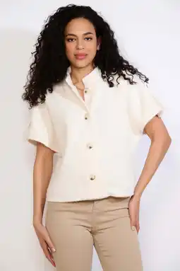 Wehkamp LOLALIZA vest ecru gebreid aanbieding