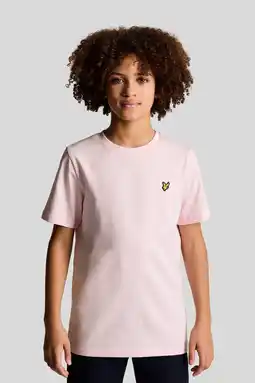 Wehkamp Lyle & Scott T-shirt lichtroze aanbieding