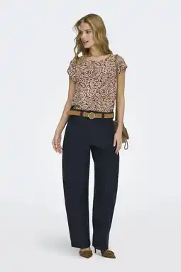 Wehkamp ONLY barrel regularwaist broek blauw aanbieding