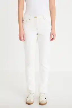 Wehkamp Cache Cache slim fit jeans wit aanbieding