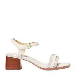 Wehkamp Michael Kors Mandy leren sandalettes ecru aanbieding