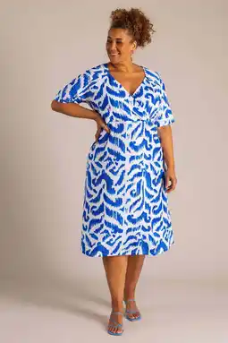 Wehkamp Colletta maxi jurk blauw aanbieding