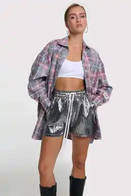 Wehkamp Alix the Label relaxed regularwaist broek zilver aanbieding
