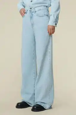 Wehkamp Lois Skater Loose Z high waist wide leg jeans - lichtblauw aanbieding