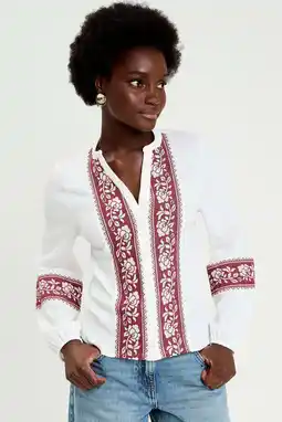 Wehkamp Cache Cache gebloemde blouse ecru aanbieding