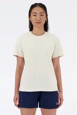 Wehkamp New Balance T-shirt ecru aanbieding