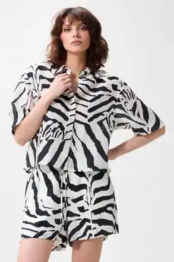 Wehkamp Catwalk Junkie blouse met zebraprint ecru aanbieding