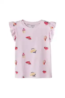 Wehkamp NAME IT MINI T-shirt roze aanbieding