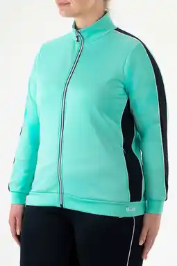 Wehkamp Sjeng Sports Plus Size trainingsjack Francoise lichtblauw aanbieding