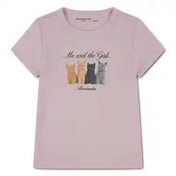 Wehkamp Abercrombie & Fitch jersey T-shirt roze aanbieding