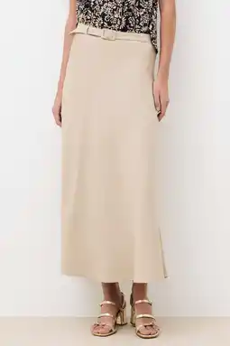 Wehkamp Caroll linnen maxi rok beige aanbieding