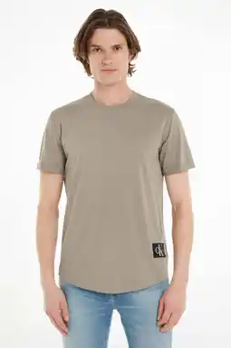 Wehkamp CALVIN KLEIN JEANS T-shirt BADGE elephant skin aanbieding